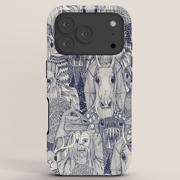 cryptid crowd blue off white iPhone Case Gallery Image 7
