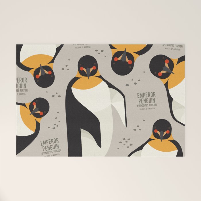 Emperor Penguin, Wildlife of Antarctica Welcome Mat Gallery Image 1