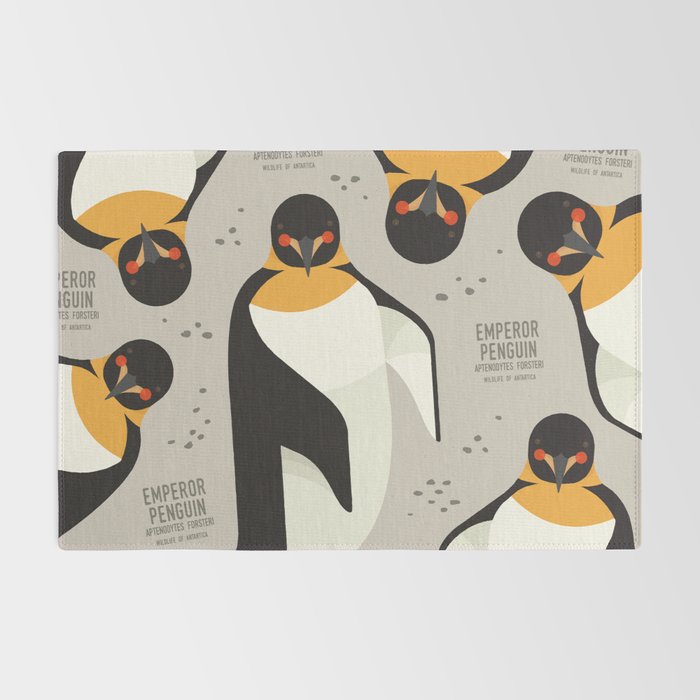 Emperor Penguin, Wildlife of Antarctica Rug Gallery Image 2