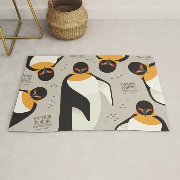 Emperor Penguin, Wildlife of Antarctica Rug Gallery Image 1