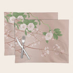 Japanese Spring Flowers Vintage Kimono Pattern Placemat Gallery Image 1