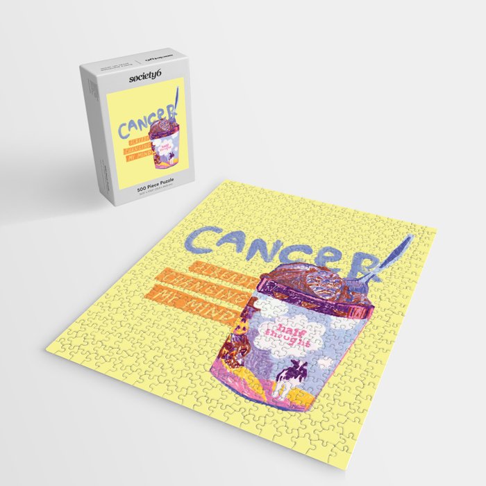 Emo Cancer in Calming Yellow | Zodiac Series Jigsaw Puzzle Gallery Image 2