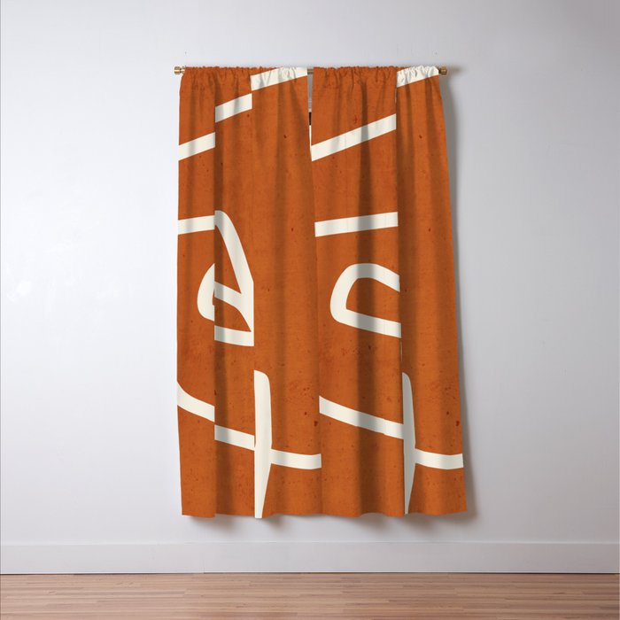 abstract minimal 57 Terracota Window Curtain Gallery Image 3