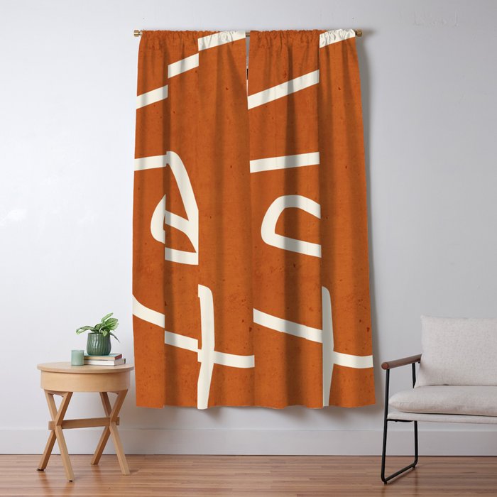 abstract minimal 57 Terracota Window Curtain Gallery Image 5