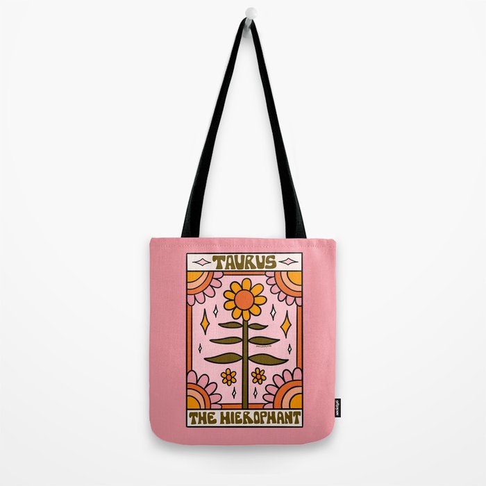 Taurus Tarot Card Tote Bag Gallery Image 2