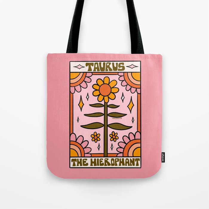 Taurus Tarot Card Tote Bag Gallery Image 1