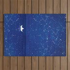 Zen sailing, ocean, stars Outdoor Rug Gallery Image 1