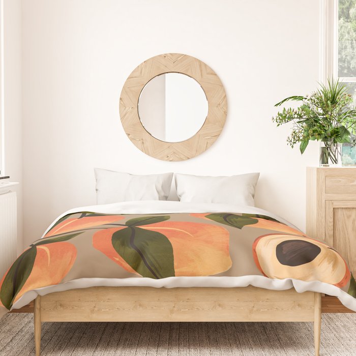 Peaches Botanical Art 2 Duvet Cover Gallery Image 3