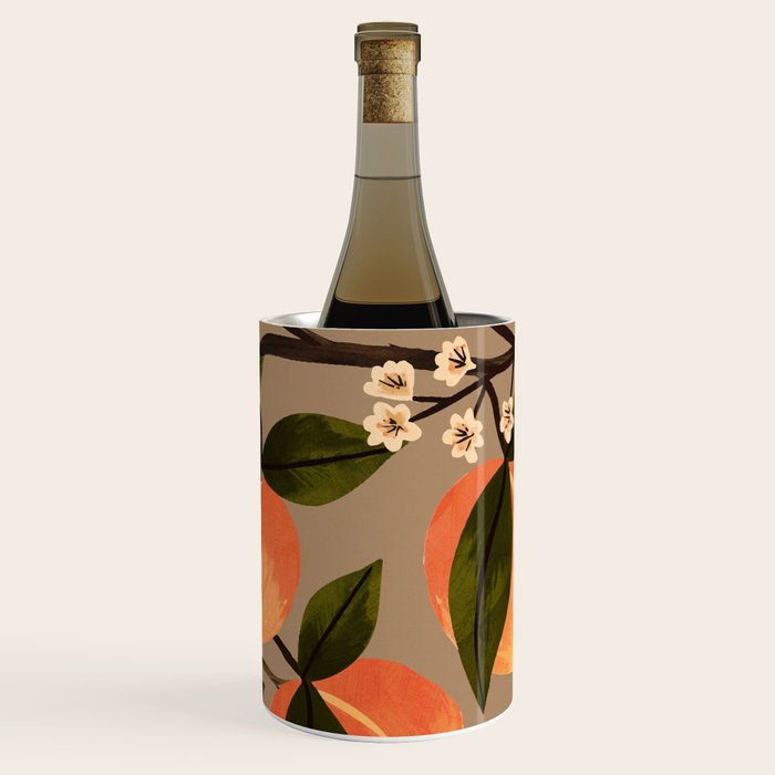 Peaches Botanical Art 2 Wine Chiller Gallery Image 1