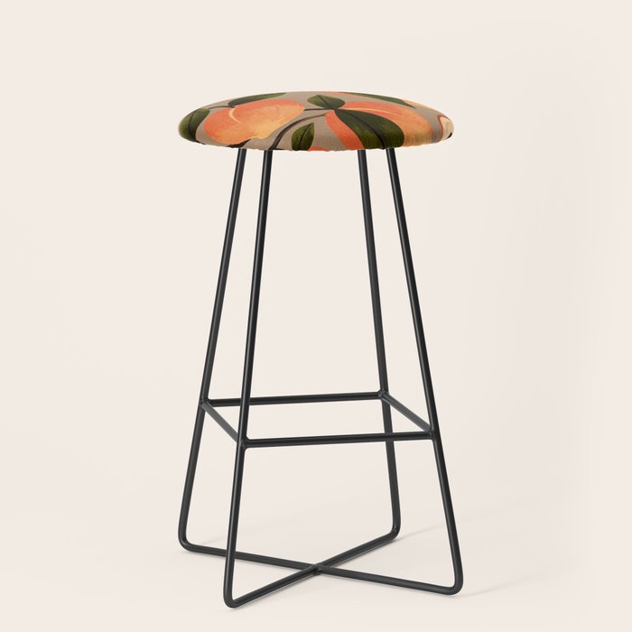 Peaches Botanical Art 2 Stool Gallery Image 1