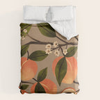 Peaches Botanical Art 2 Duvet Cover Gallery Image 6
