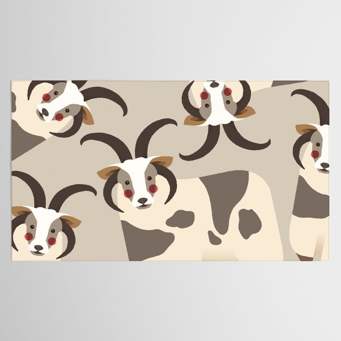 Jacob Sheep Animal Portrait Tablecloth Gallery Image 2