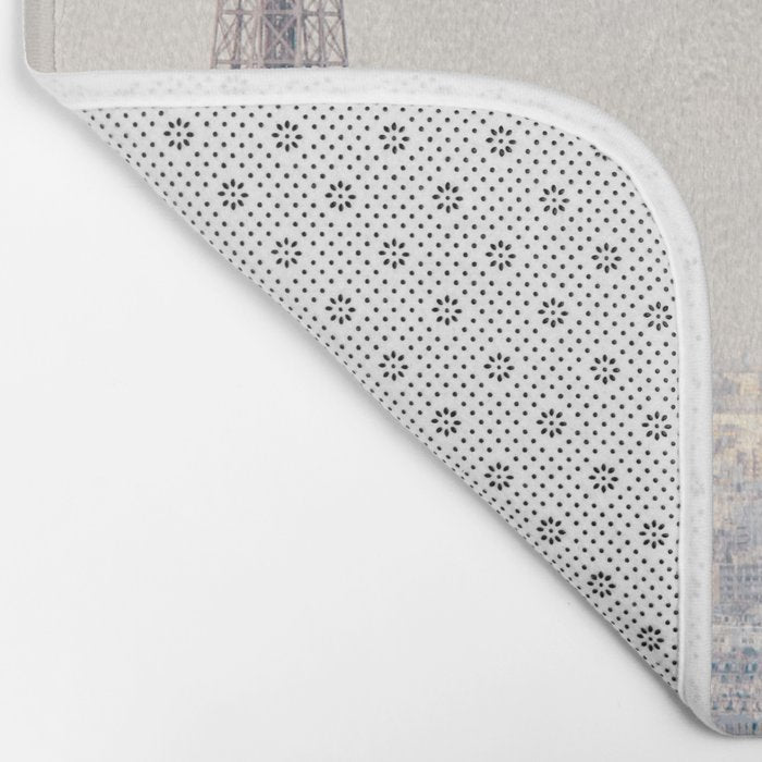 Paris Skyline, Eiffel Tower View, Travel Photography Bath Mat Gallery Image 2