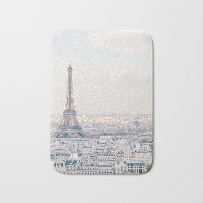 Paris Skyline, Eiffel Tower View, Travel Photography Bath Mat Gallery Image 1