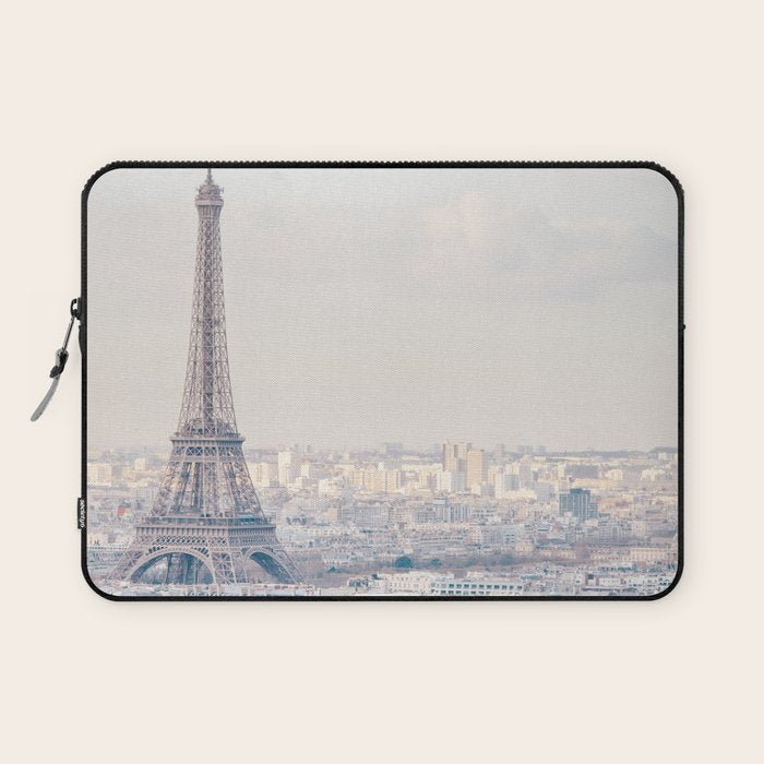 Paris Skyline, Eiffel Tower View, Travel Photography Laptop Sleeve Gallery Image 1