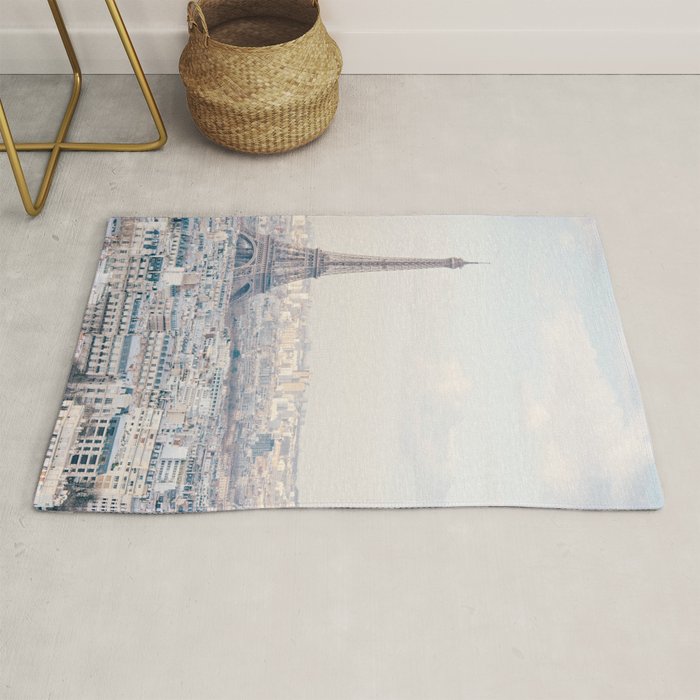 Paris Skyline, Eiffel Tower View, Travel Photography Rug Gallery Image 1