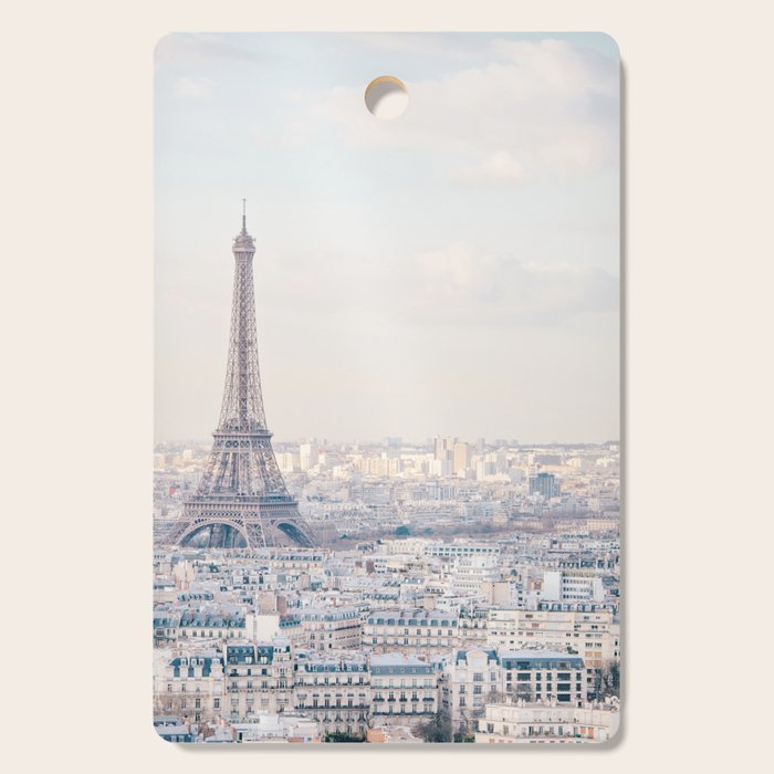 Paris Skyline, Eiffel Tower View, Travel Photography Cutting Board Gallery Image 1