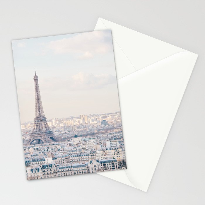 Paris Skyline, Eiffel Tower View, Travel Photography Stationery Card Gallery Image 2