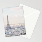 Paris Skyline, Eiffel Tower View, Travel Photography Stationery Card Gallery Image 2