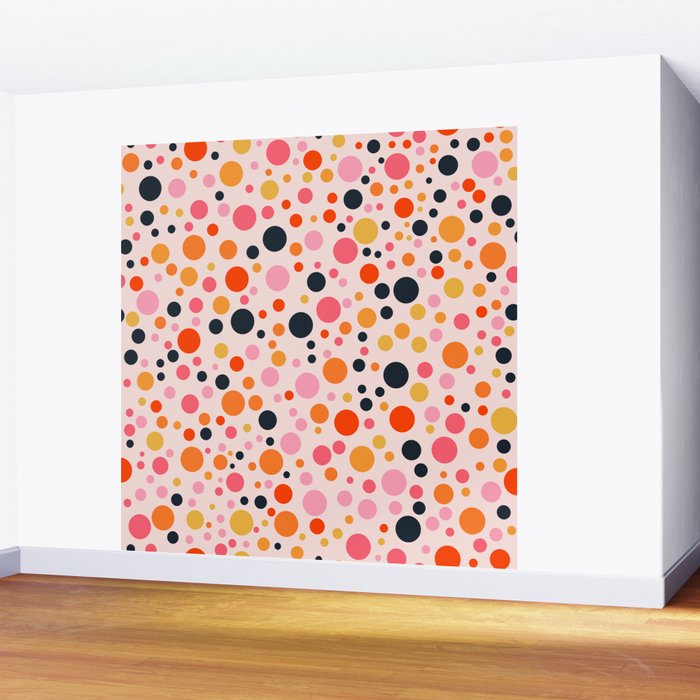 Bubbles: PATTERN 09 | The Peach Edition Wall Mural Gallery Image 2