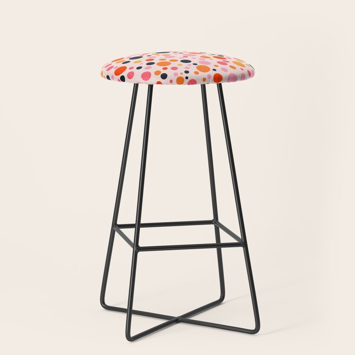 Bubbles: PATTERN 09 | The Peach Edition Stool Gallery Image 1