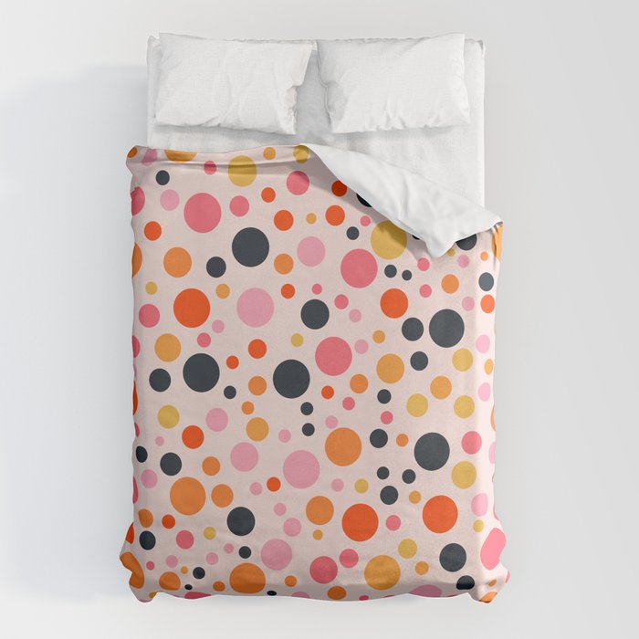 Bubbles: PATTERN 09 | The Peach Edition Duvet Cover Gallery Image 6