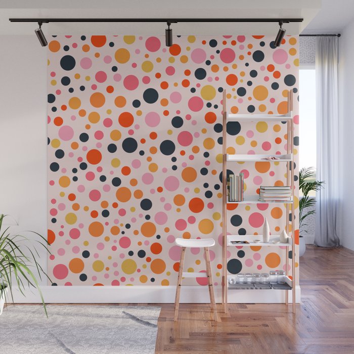 Bubbles: PATTERN 09 | The Peach Edition Wall Mural Gallery Image 1