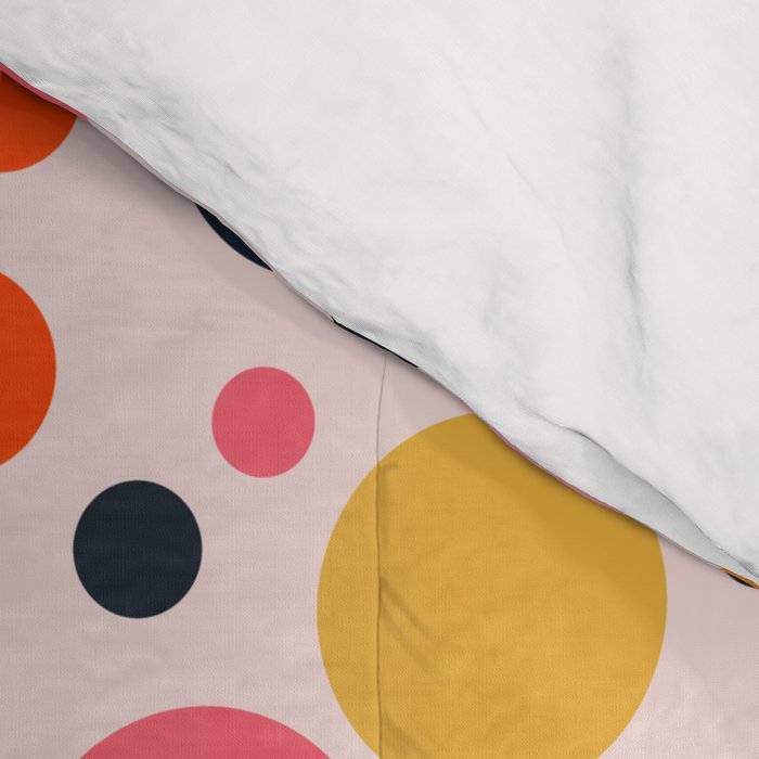 Bubbles: PATTERN 09 | The Peach Edition Comforter Gallery Image 4