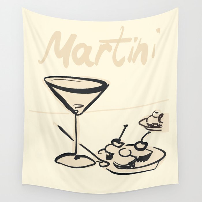 Martini 6 Wall Tapestry Gallery Image 4