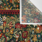 Medieval Unicorn Midnight Floral Garden Wall Tapestry Gallery Image 3