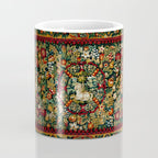 Medieval Unicorn Midnight Floral Garden Coffee Mug Gallery Image 4