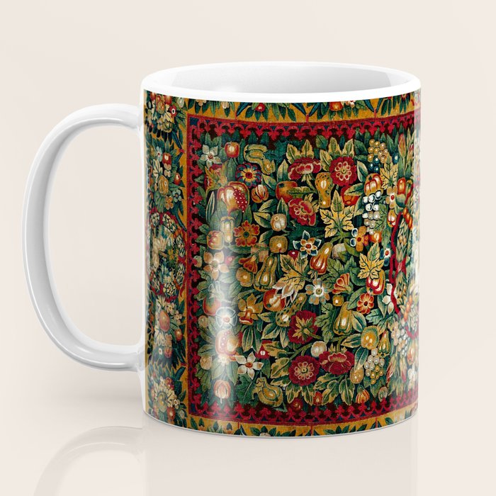 Medieval Unicorn Midnight Floral Garden Coffee Mug Gallery Image 3