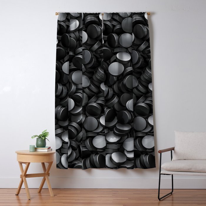 Hockey pucks Window Curtain Gallery Image 5