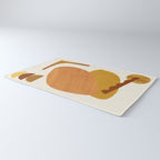 Abstract Collage With Warm Shapes Rug Gallery Image 3