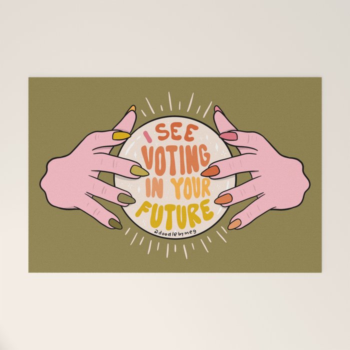 I See Voting in Your Future Welcome Mat Gallery Image 1