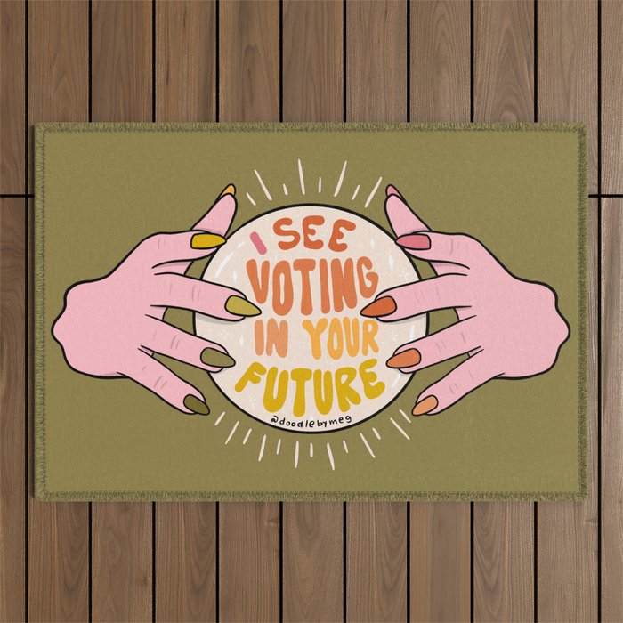 I See Voting in Your Future Outdoor Rug Gallery Image 1
