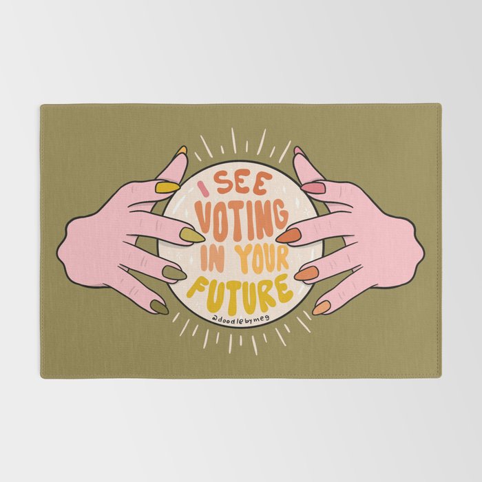 I See Voting in Your Future Rug Gallery Image 2