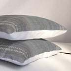 Woven Stripe in Charcoal Pillow Sham Gallery Image 3