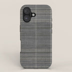 Woven Stripe in Charcoal iPhone Case Gallery Image 1