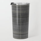 Woven Stripe in Charcoal Travel Mug Gallery Image 3