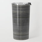 Woven Stripe in Charcoal Travel Mug Gallery Image 2