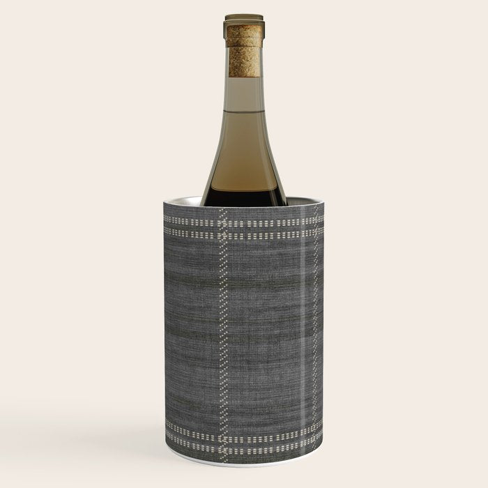 Woven Stripe in Charcoal Wine Chiller Gallery Image 3