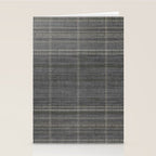 Woven Stripe in Charcoal Stationery Card Gallery Image 2
