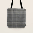Woven Stripe in Charcoal Tote Bag Gallery Image 1