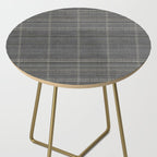 Woven Stripe in Charcoal Side Table Gallery Image 2