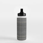 Woven Stripe in Charcoal Water Bottle Gallery Image 2