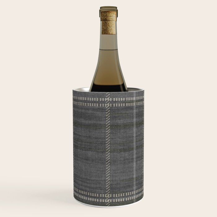 Woven Stripe in Charcoal Wine Chiller Gallery Image 1