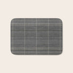 Woven Stripe in Charcoal Bath Mat Gallery Image 1
