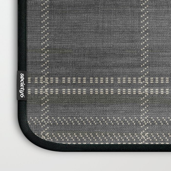 Woven Stripe in Charcoal Laptop Sleeve Gallery Image 3