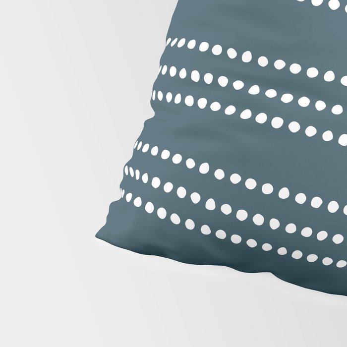 Dark Teal Ethnic Spotted Striped Pillow Sham Gallery Image 4